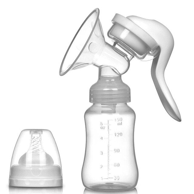 Manual Breast Pump Powerful Baby Nipple Suction 150ml Feeding Milk Bottles Breasts Pumps Bottle Sucking