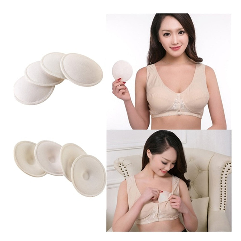 4PCS/lot Washable Breathable Absorbency Breast Pads Anti-overflow Maternity Nursing Pad Baby Feeding Breastfeeding mom necessary